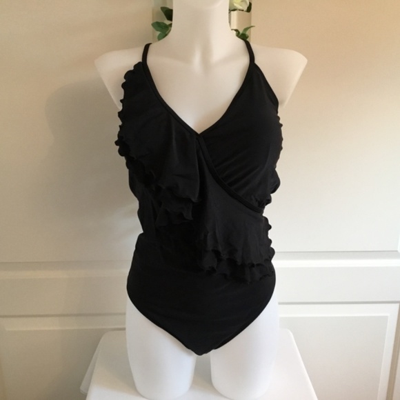 Relleciga Women’s One Piece Ruffle Bathing Suit - Picture 2 of 5